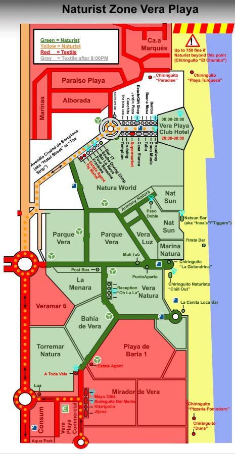Oasis Naturista, Bahia De Vera Playas de Vera ภายนอก รูปภาพ